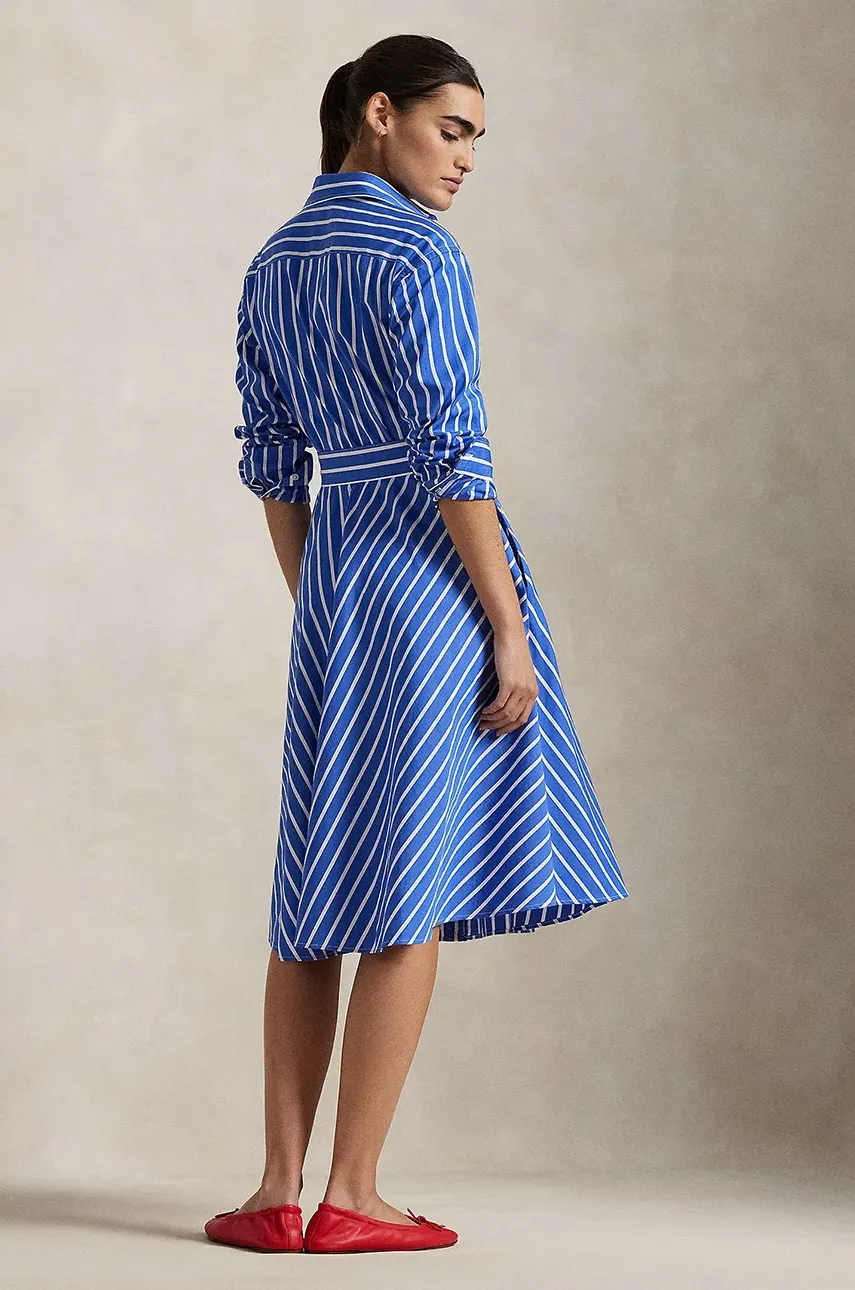 Бавовняна сукня Polo Ralph Lauren mini розкльошена 211891428