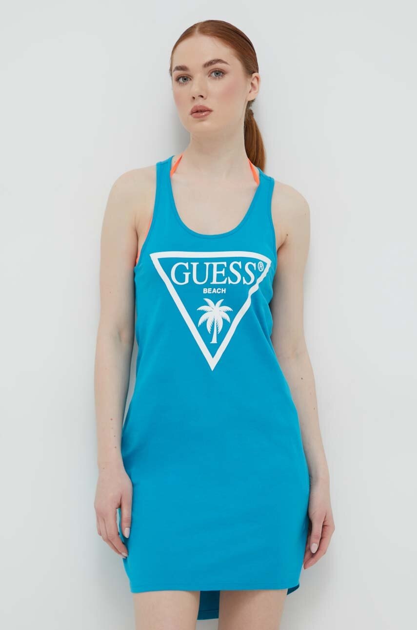 

Хлопковое платье Guess Mini прямая