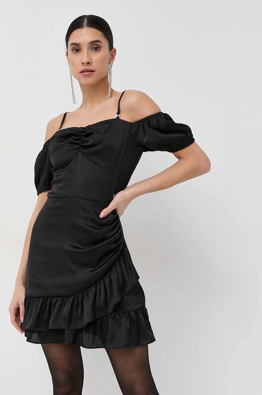 

Платье Guess цвет чёрный mini прямая