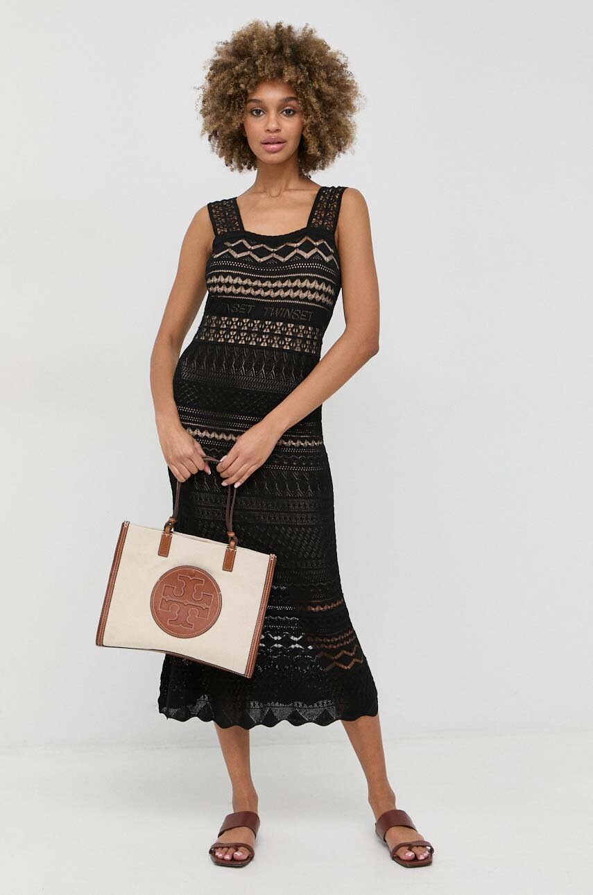 

Сукня Twinset колір чорний maxi пряма