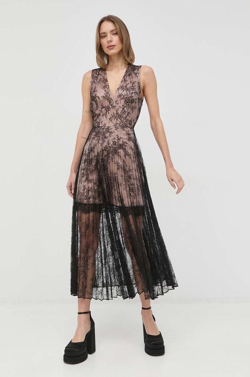 

Сукня Twinset колір бежевий maxi розкльошена