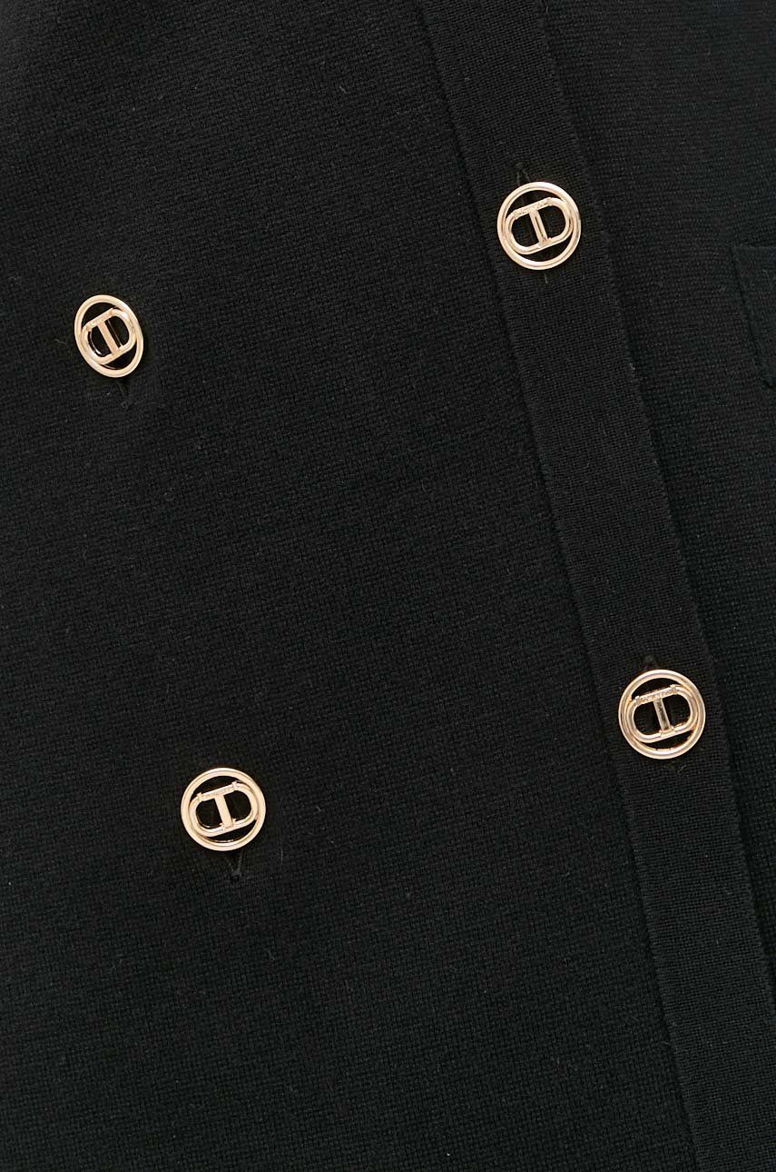 Сукня Twinset колір чорний mini пряма