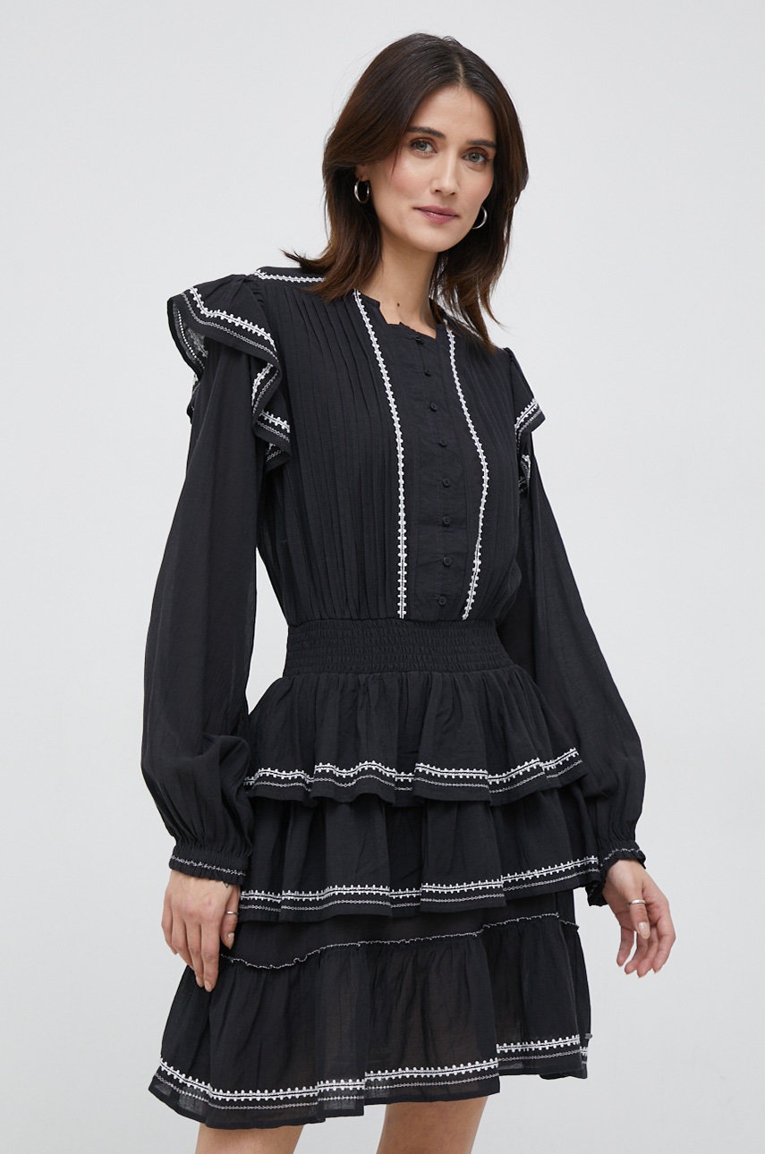 

Платье Pepe Jeans Paula цвет чёрный mini расклешённая