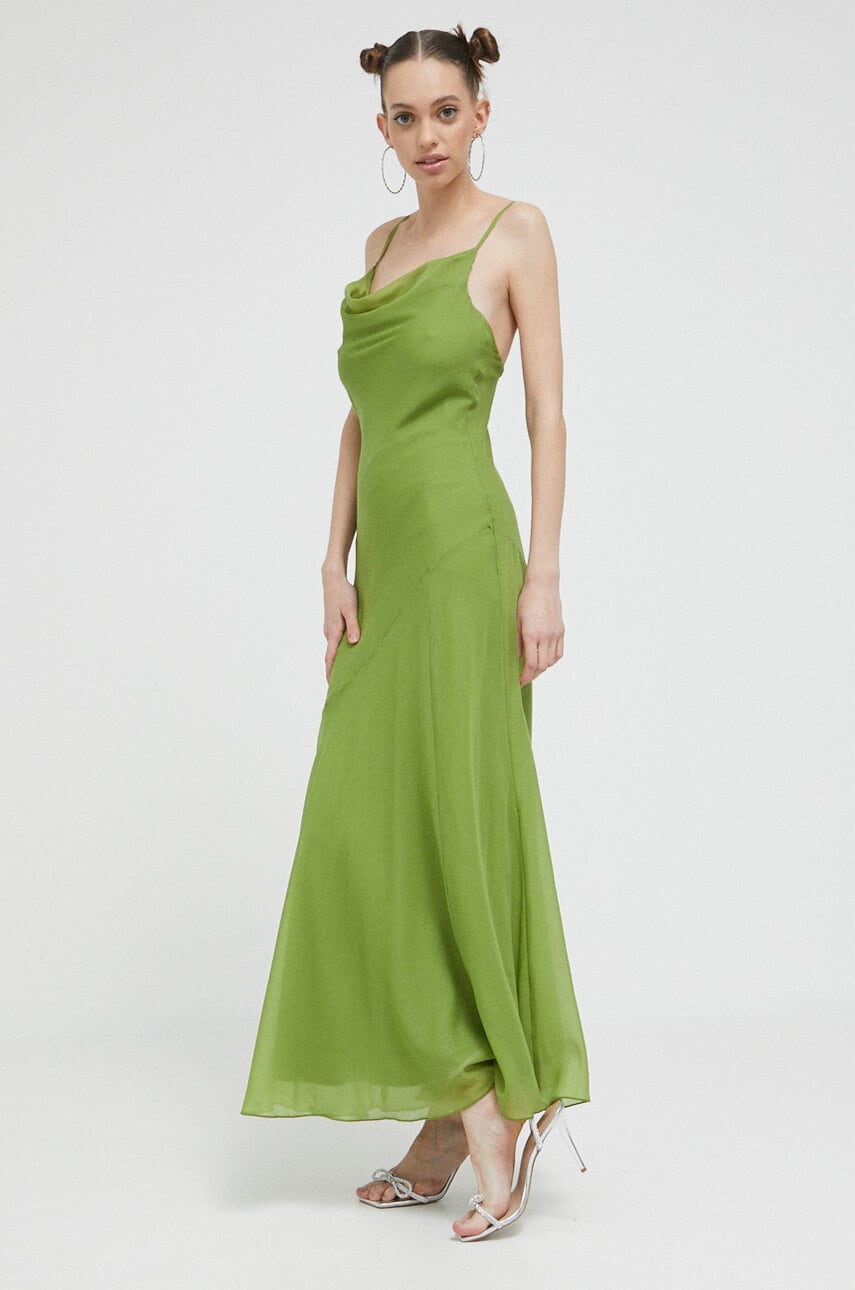 Abercrombie & Fitch rochie culoarea turcoaz, maxi, evazati