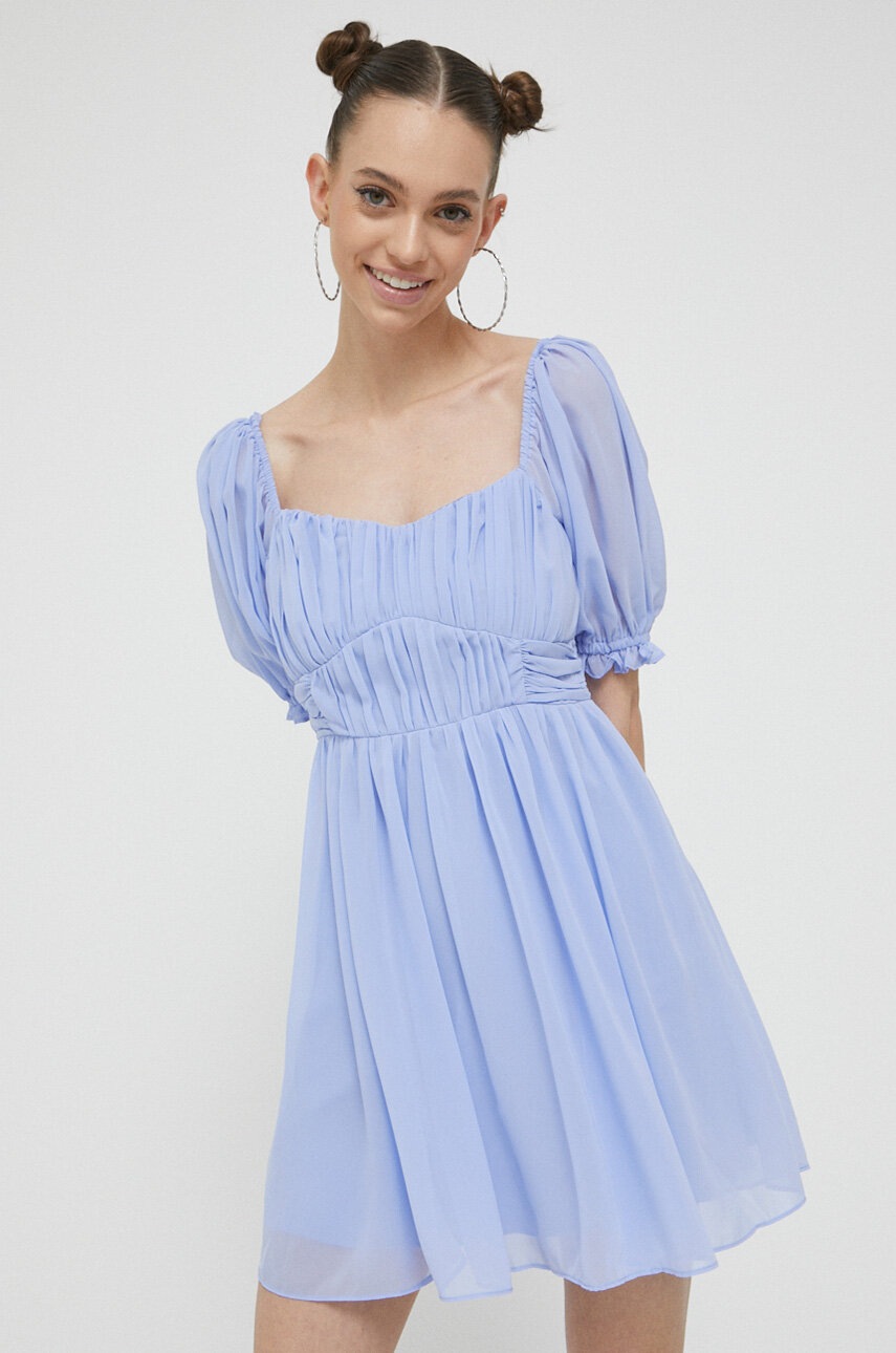 Φόρεμα Abercrombie & Fitch χρώμα: μοβ φωτογραφία