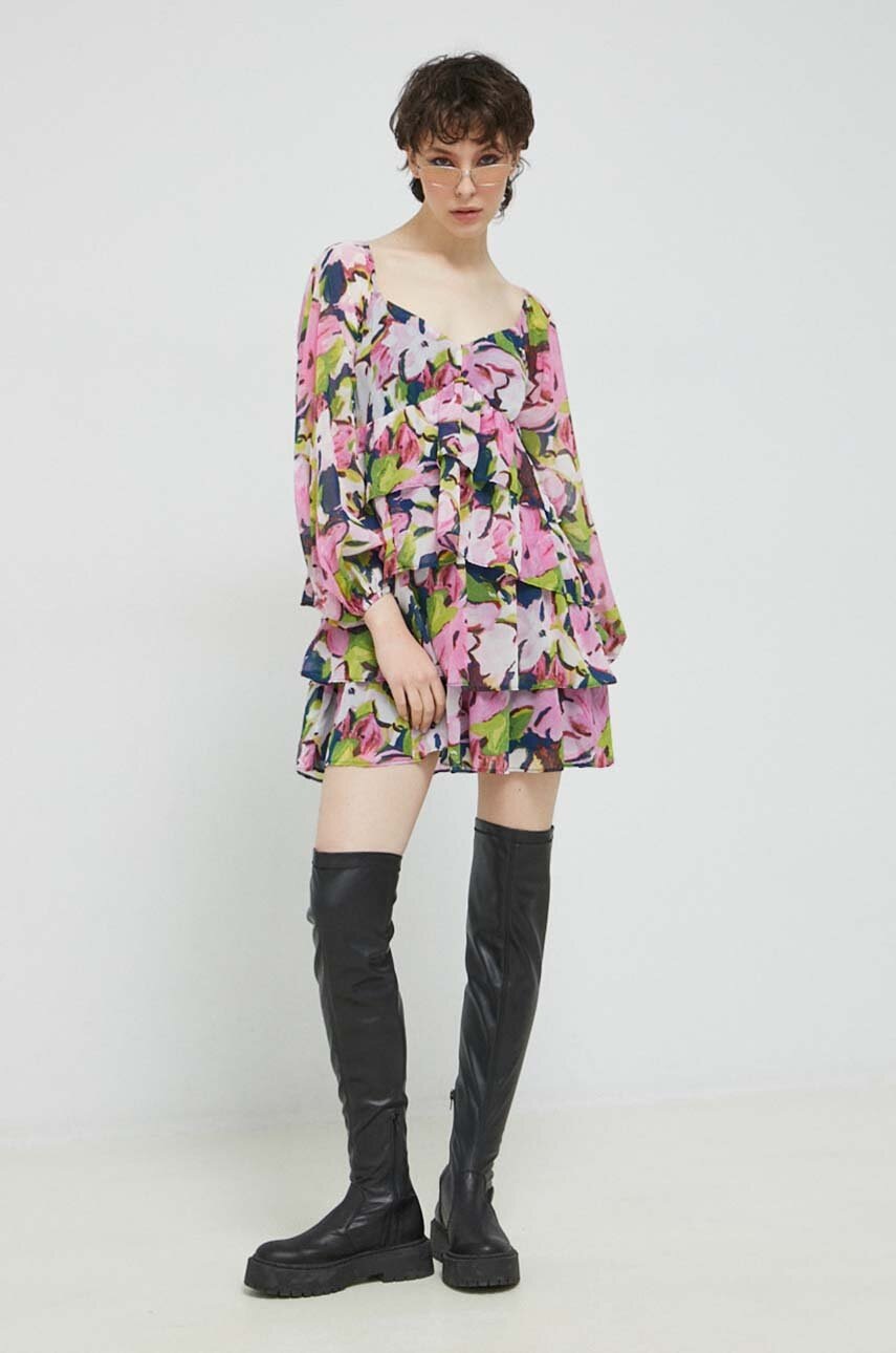 Φόρεμα Abercrombie & Fitch χρώμα: ναυτικό μπλε φωτογραφία