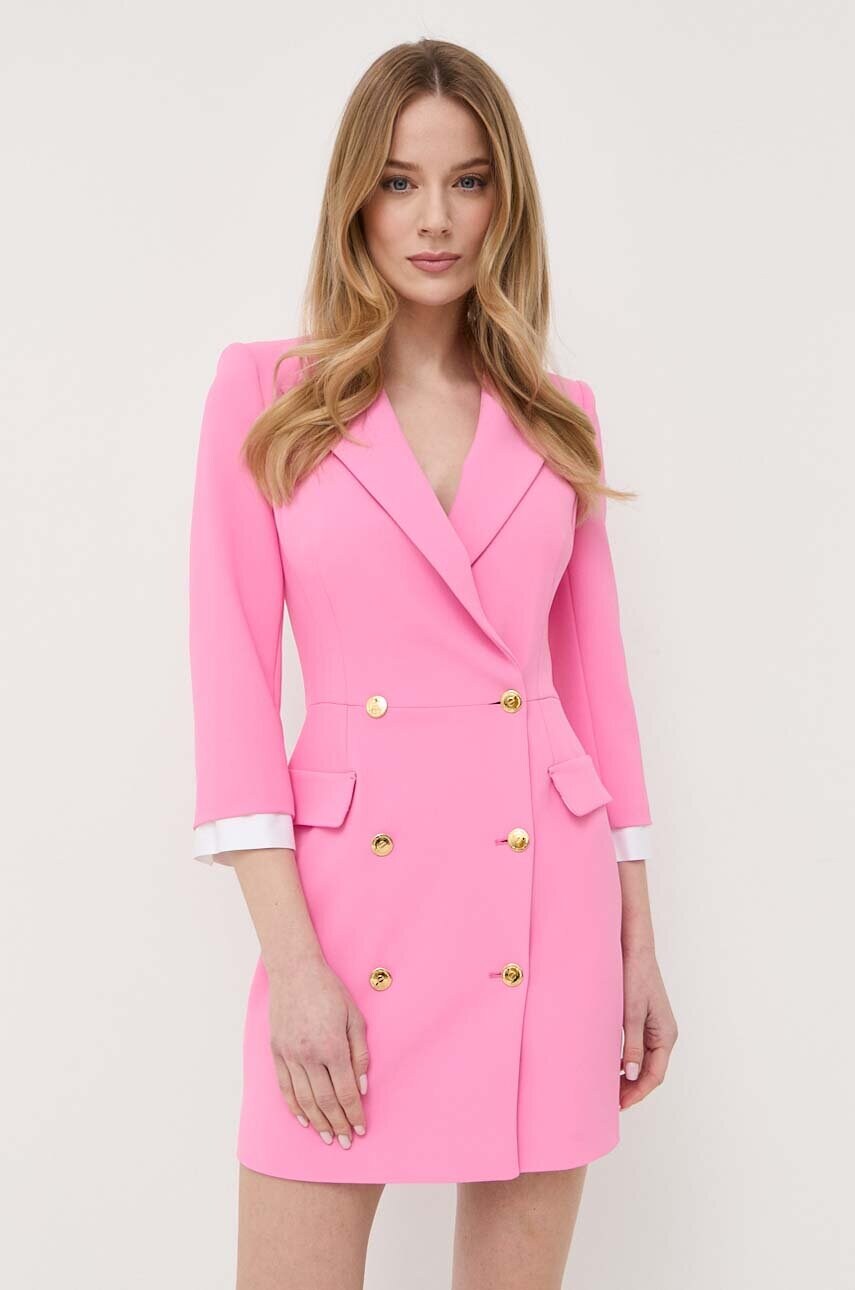 

Платье Elisabetta Franchi цвет розовый mini облегающая