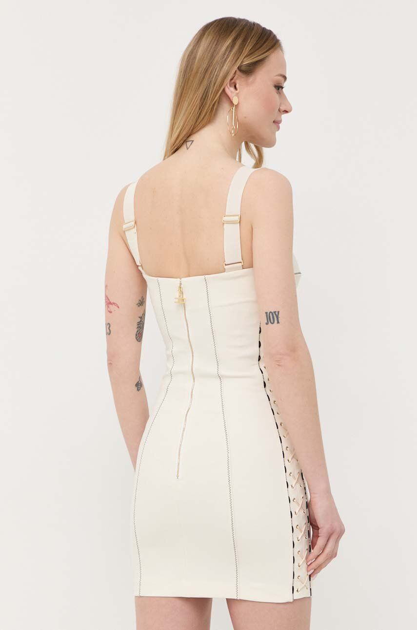 Сукня Elisabetta Franchi колір бежевий mini облягаюча