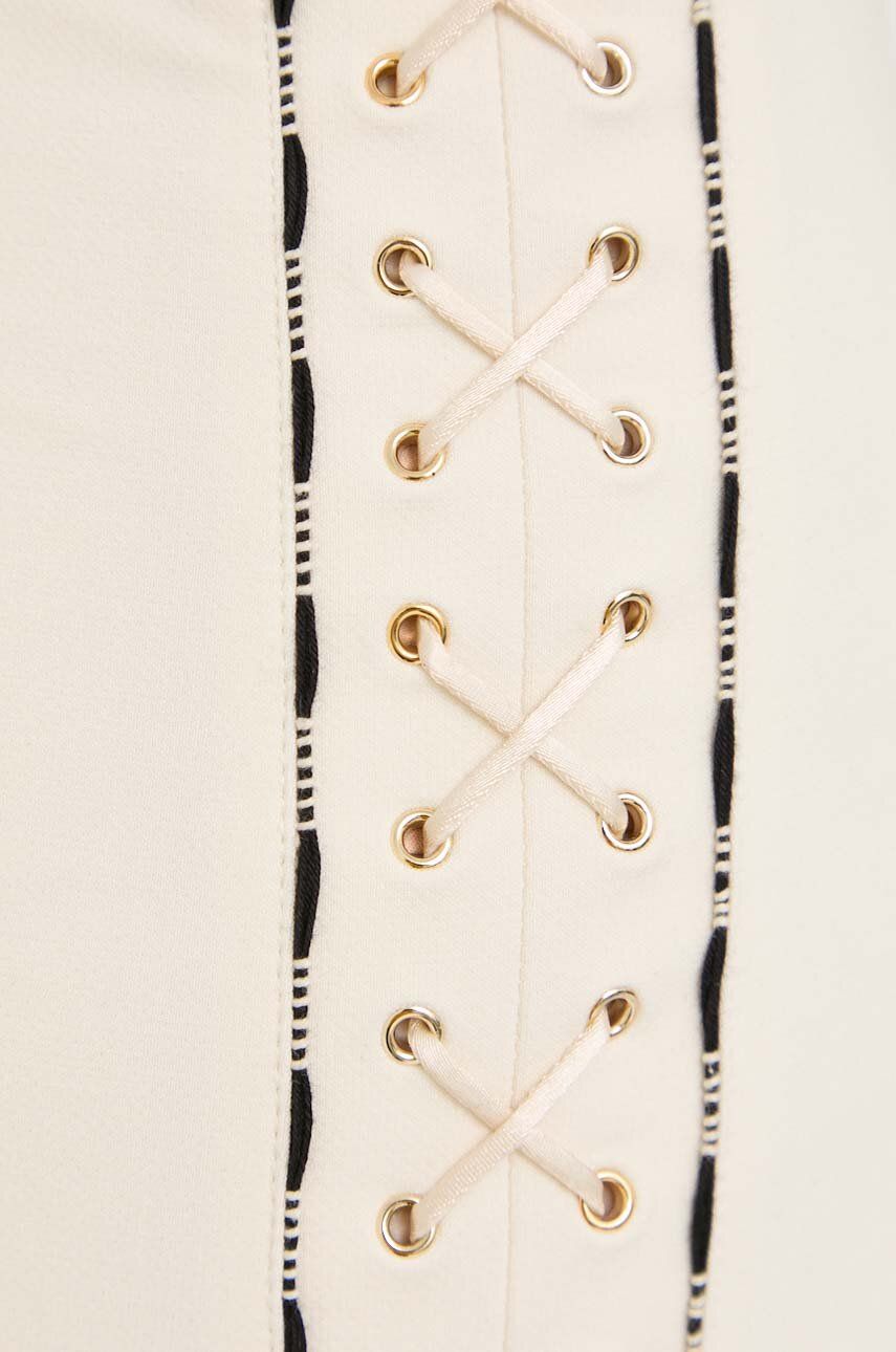 Сукня Elisabetta Franchi колір бежевий mini облягаюча