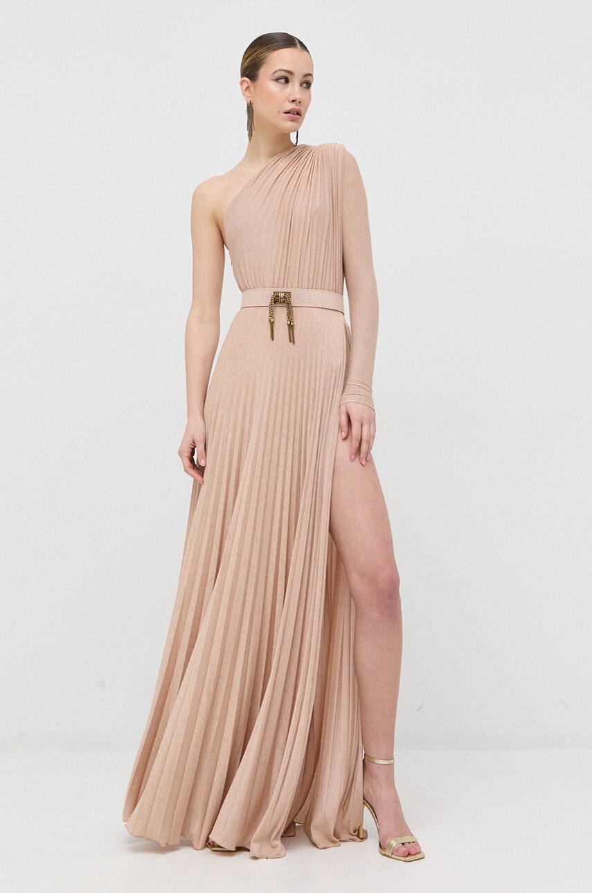 

Платье Elisabetta Franchi цвет розовый maxi расклешённая