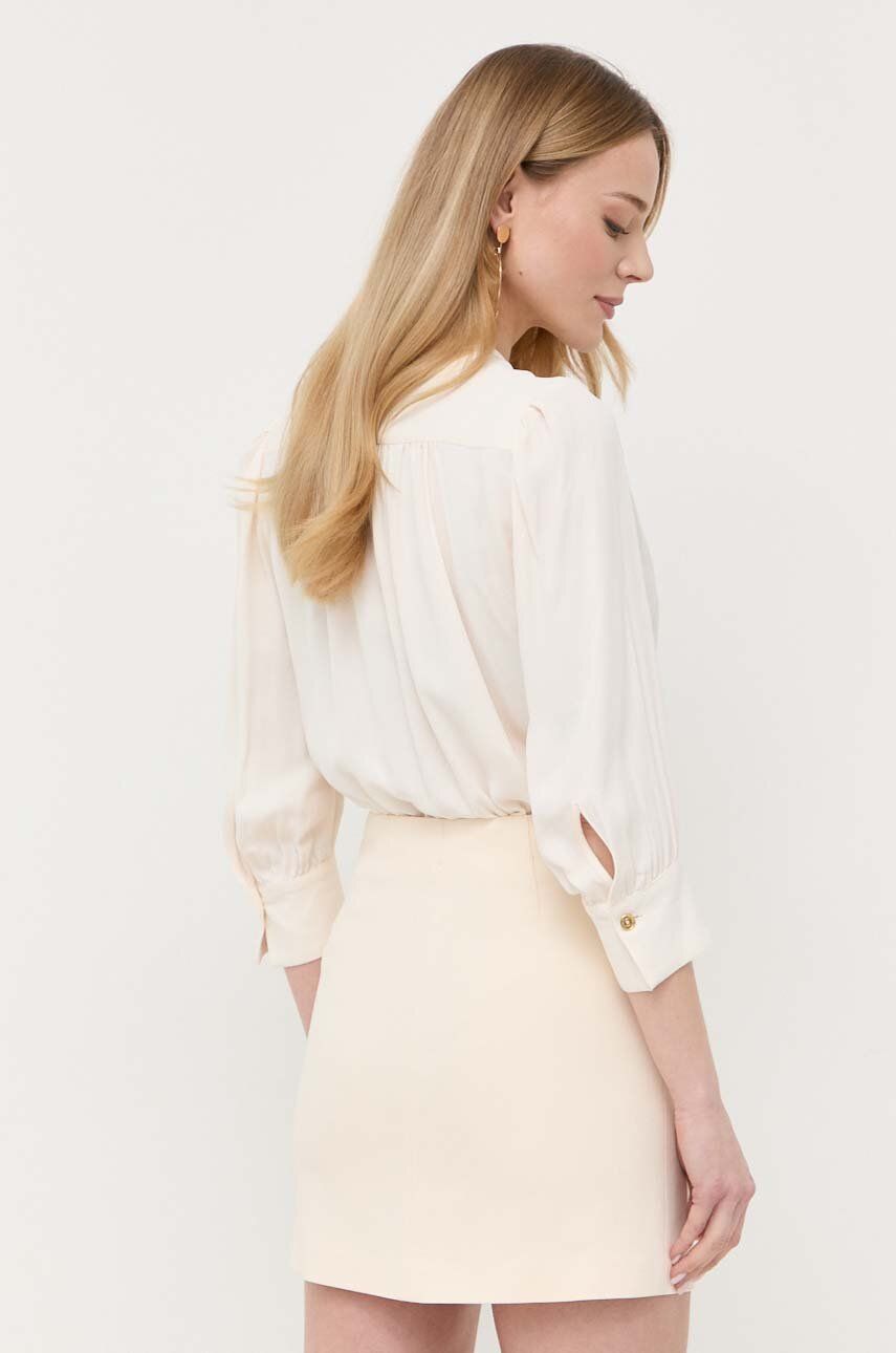 Сукня Elisabetta Franchi колір бежевий mini облягаюча