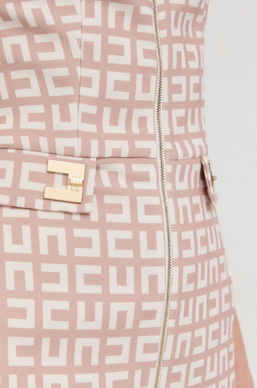 Сукня Elisabetta Franchi колір бежевий mini облягаюча