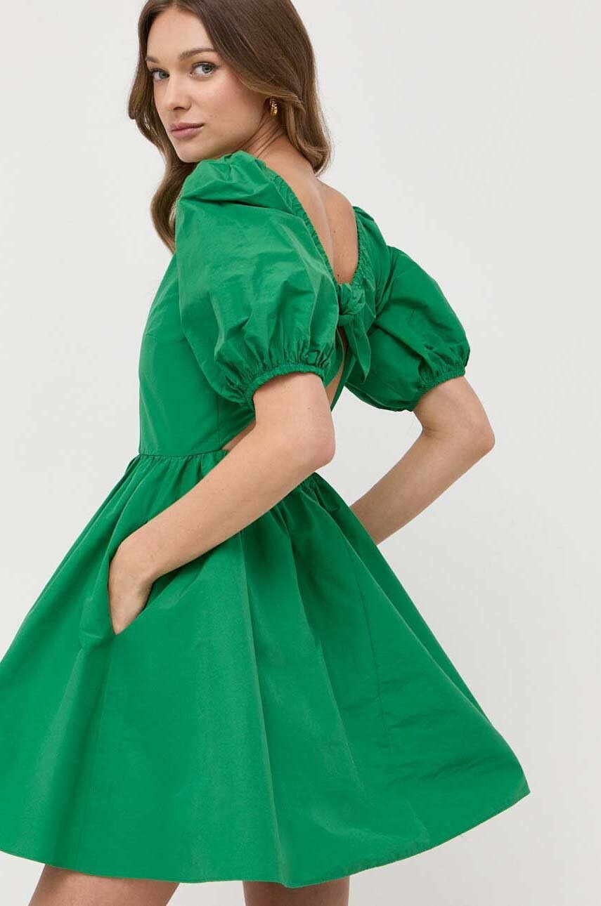 

Рокля Red Valentino в зелено къс модел разкроен модел, Зелен