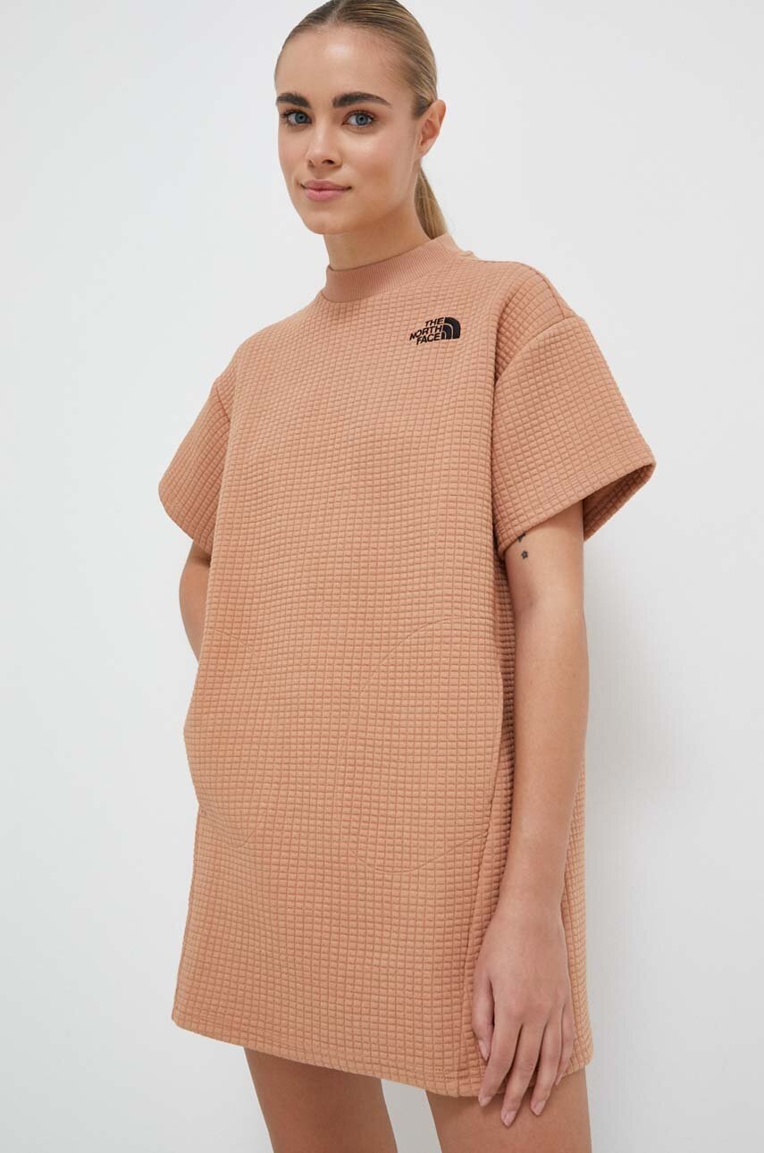 

Платье The North Face цвет коричневый mini прямая