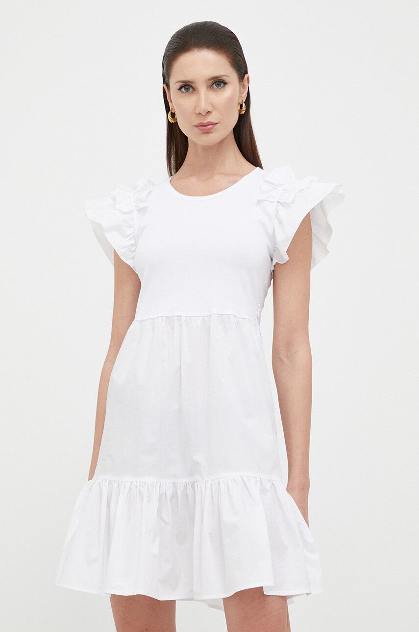 Šaty Liu Jo bílá barva, mini