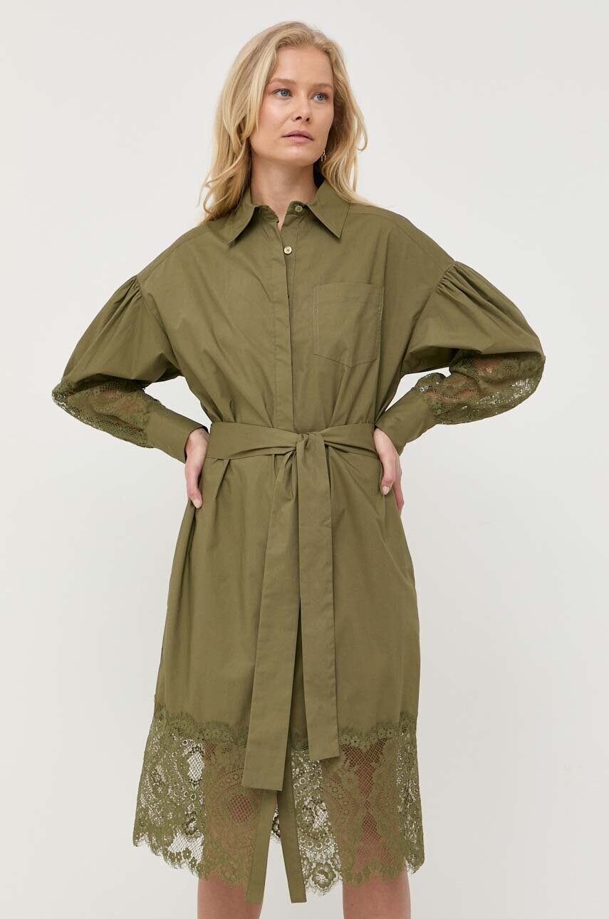 

Сукня Twinset колір зелений mini oversize