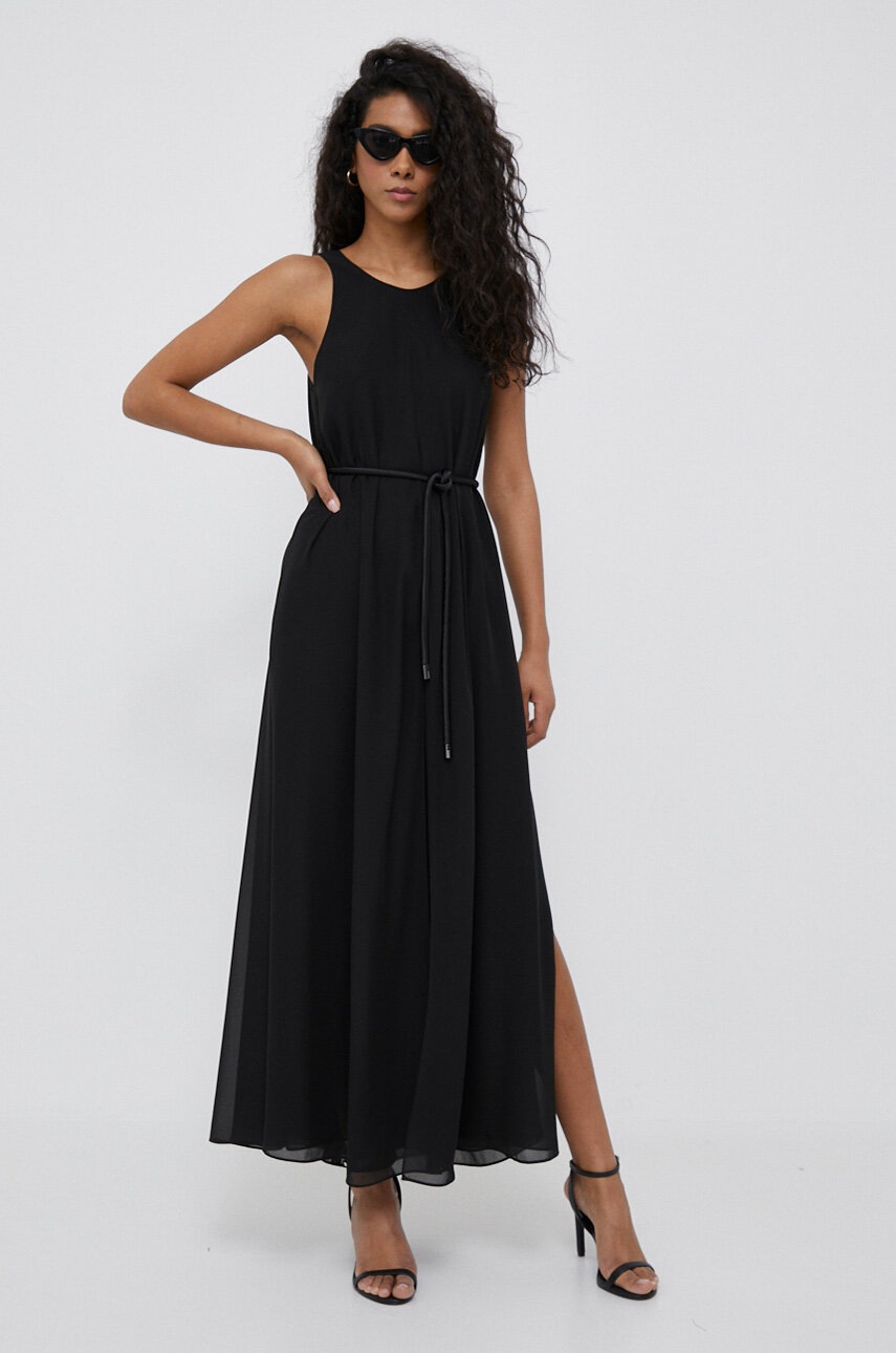 

Сукня Emporio Armani колір чорний maxi пряма