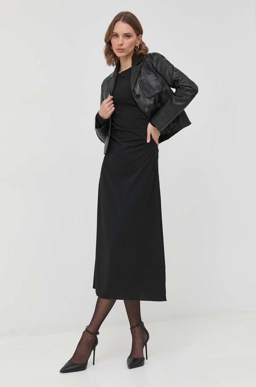 

Платье MAX&Co. цвет чёрный maxi облегающая