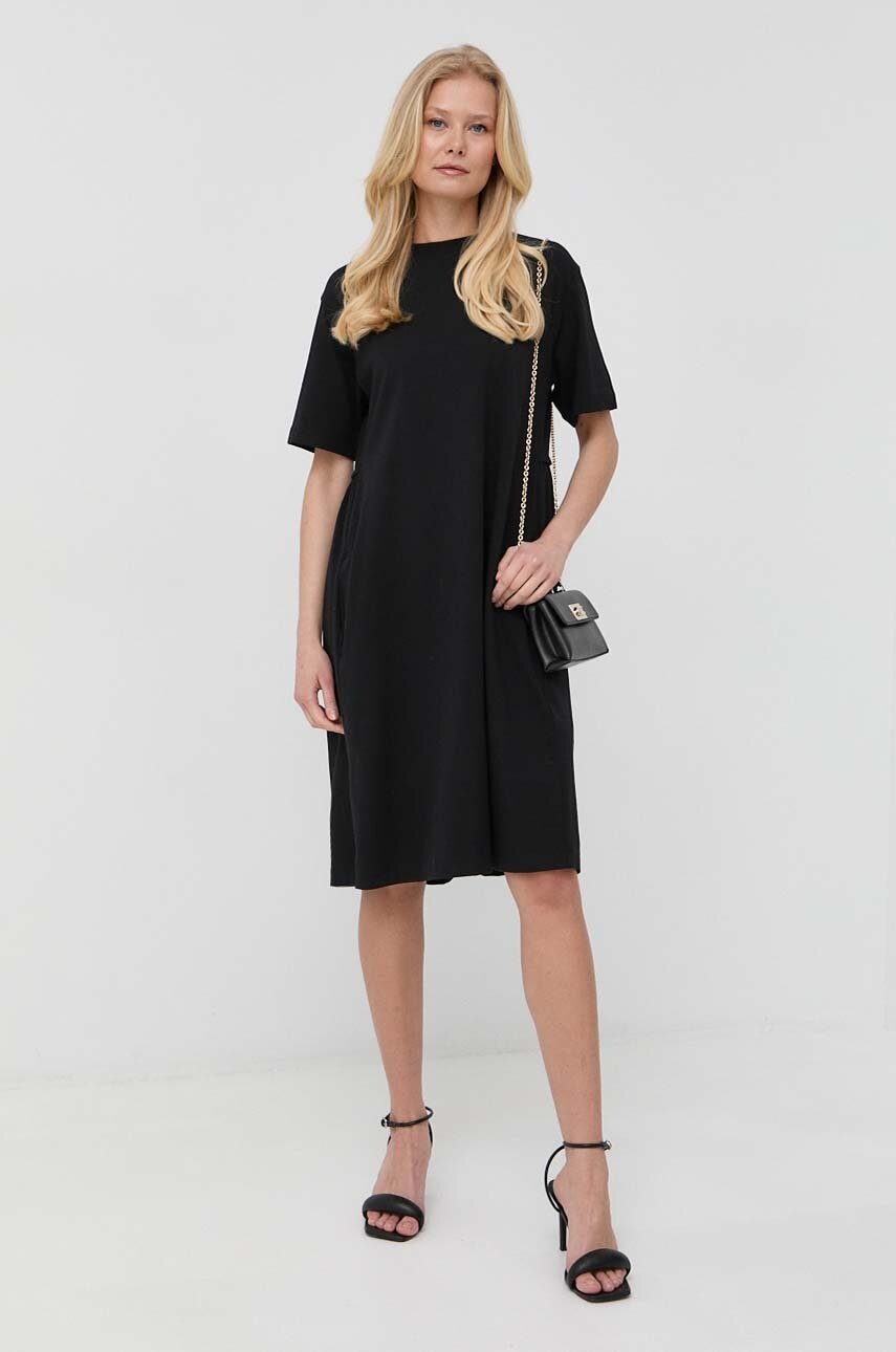 

Сукня Max Mara Leisure колір чорний midi oversize