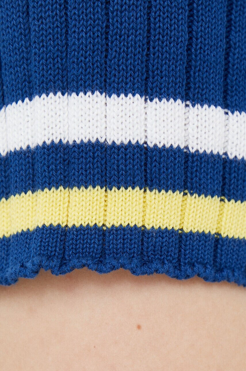 Бавовняна сукня United Colors of Benetton колір синій mini пряма
