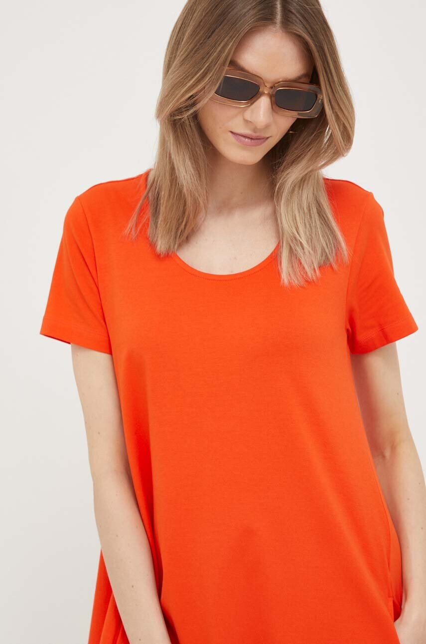 Сукня United Colors of Benetton колір помаранчевий mini розкльошена
