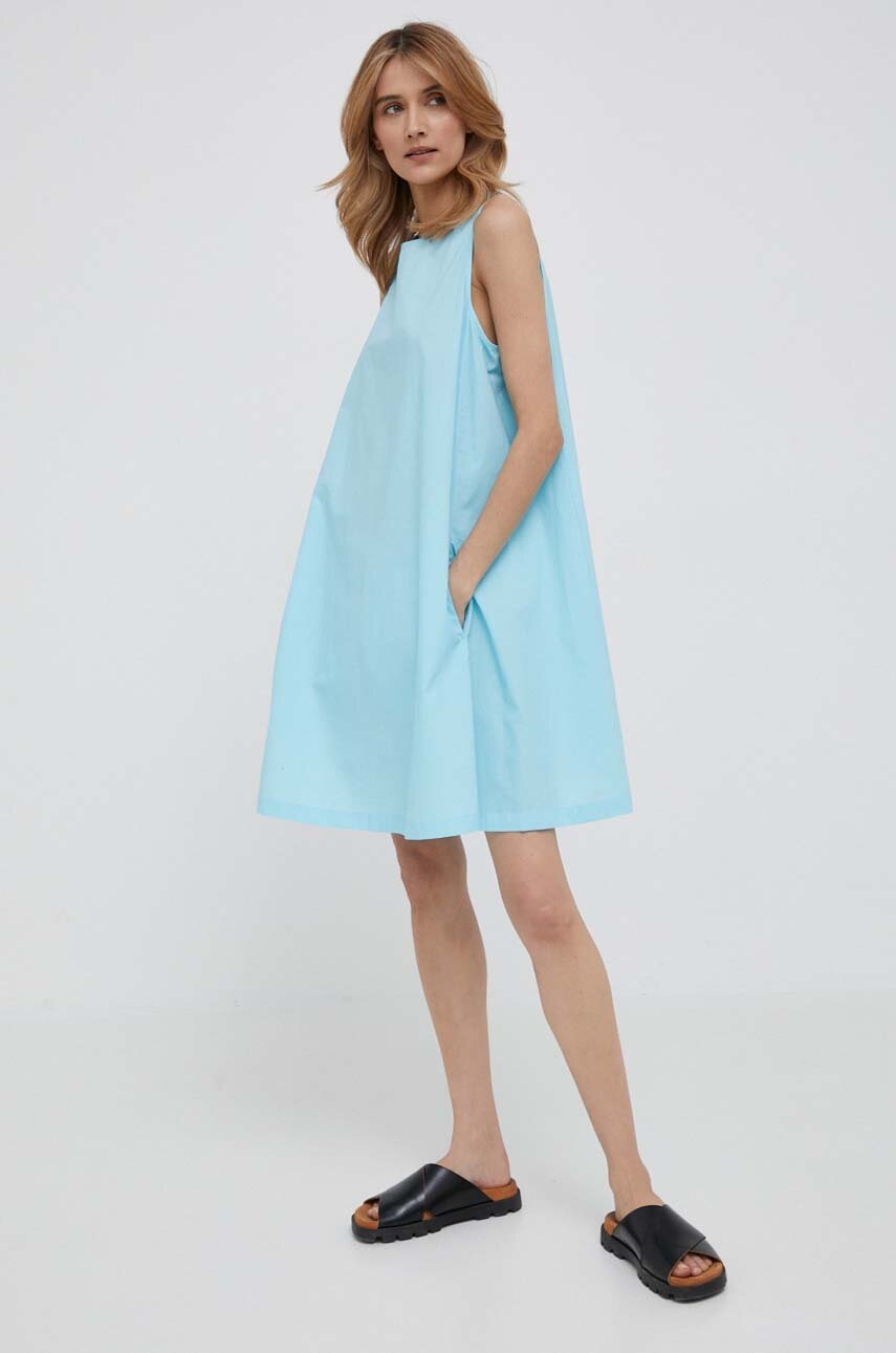 

Хлопковое платье United Colors of Benetton mini расклешённая