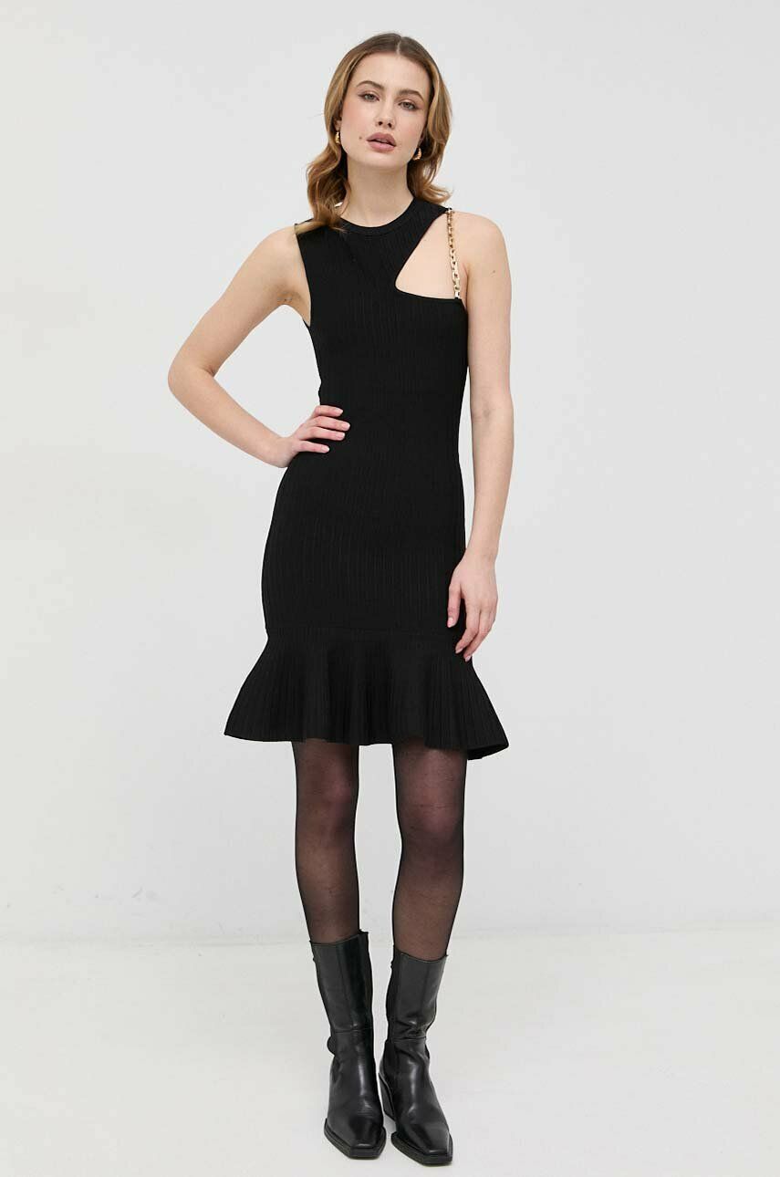 Сукня Pinko колір чорний mini облягаюча