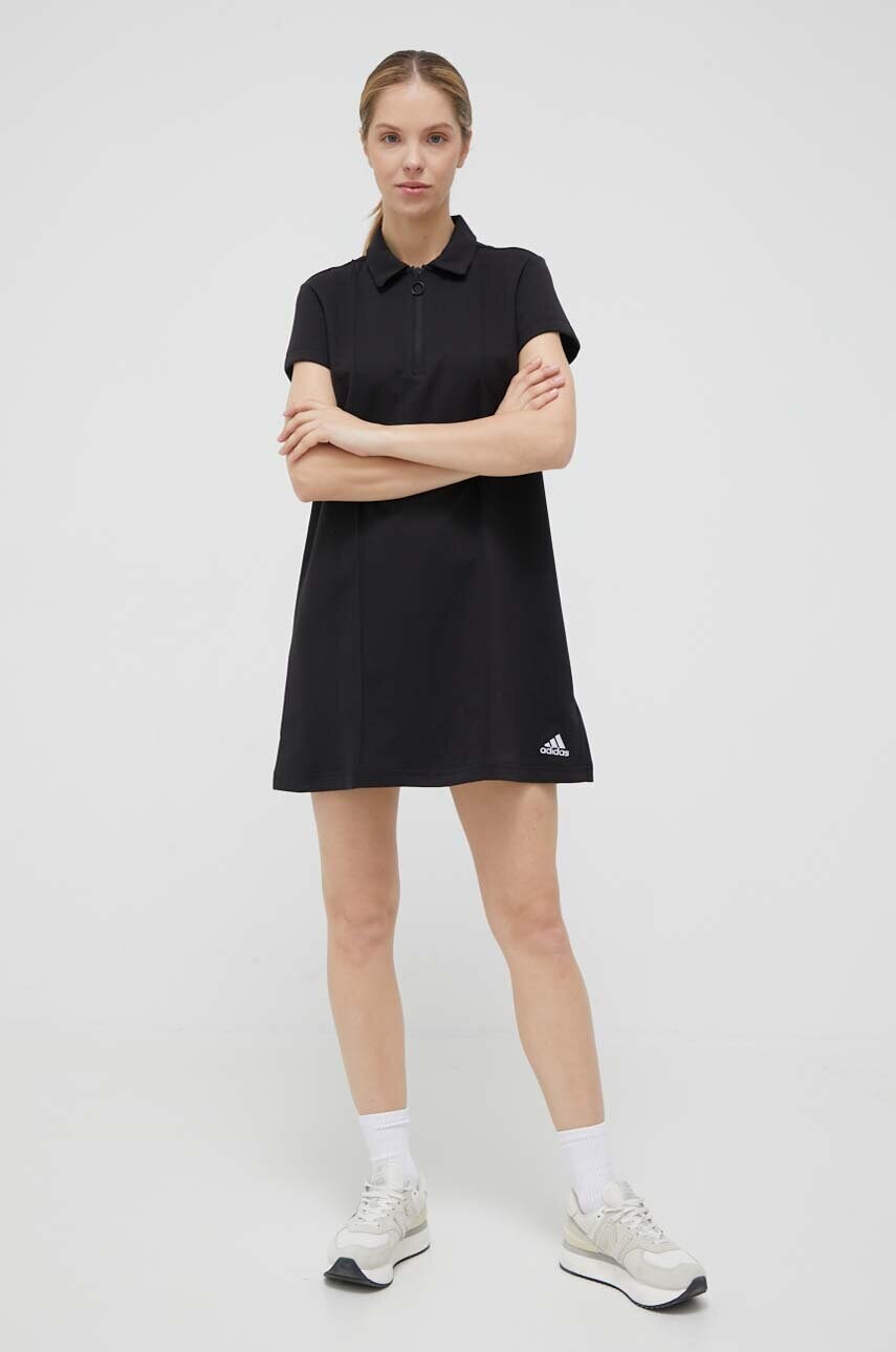

Сукня adidas колір чорний mini пряма