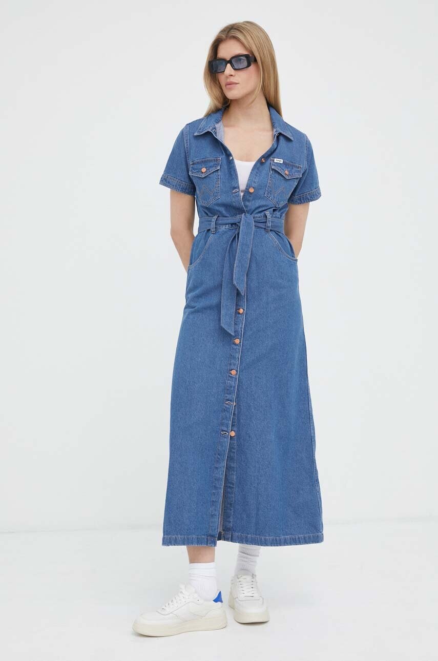 

Джинсовое платье Wrangler maxi прямое