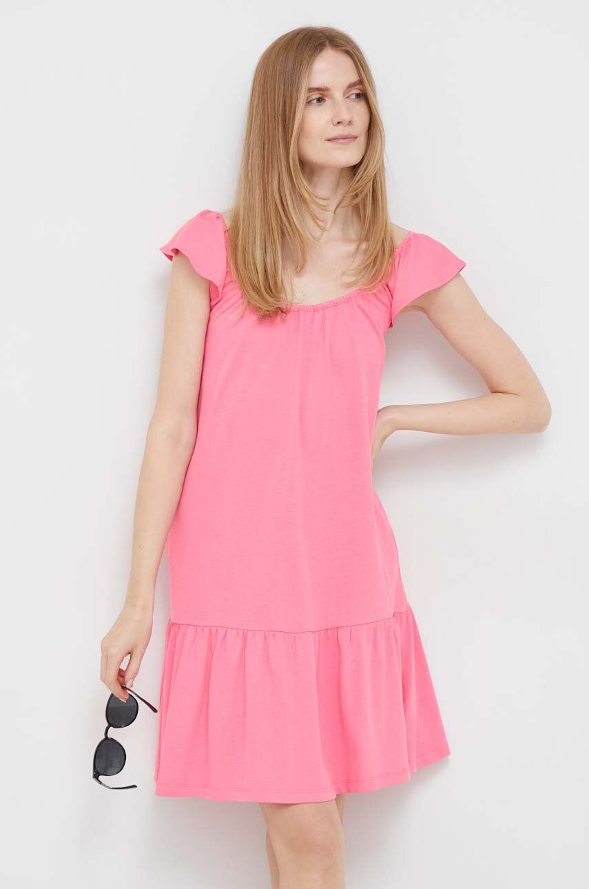 Сукня GAP колір рожевий mini пряма
