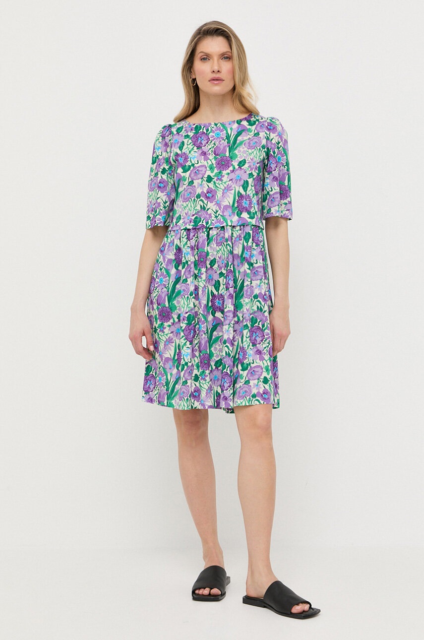 

Бавовняна сукня Weekend Max Mara mini розкльошена