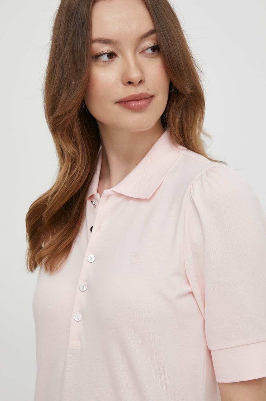 Сукня Lauren Ralph Lauren колір рожевий mini пряма
