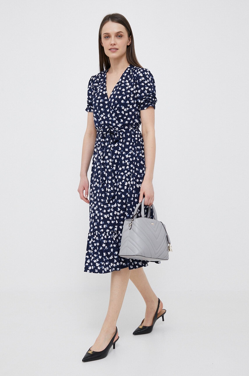 

Сукня Lauren Ralph Lauren колір синій mini розкльошена