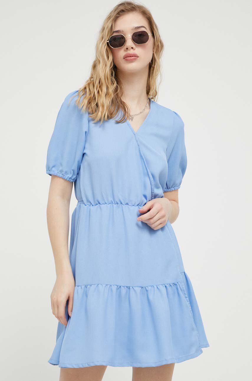 Šaty Protest mini - modrá -  Hlavní materiál: 100 % Polyester Podšívka: 100 % Bavlna
