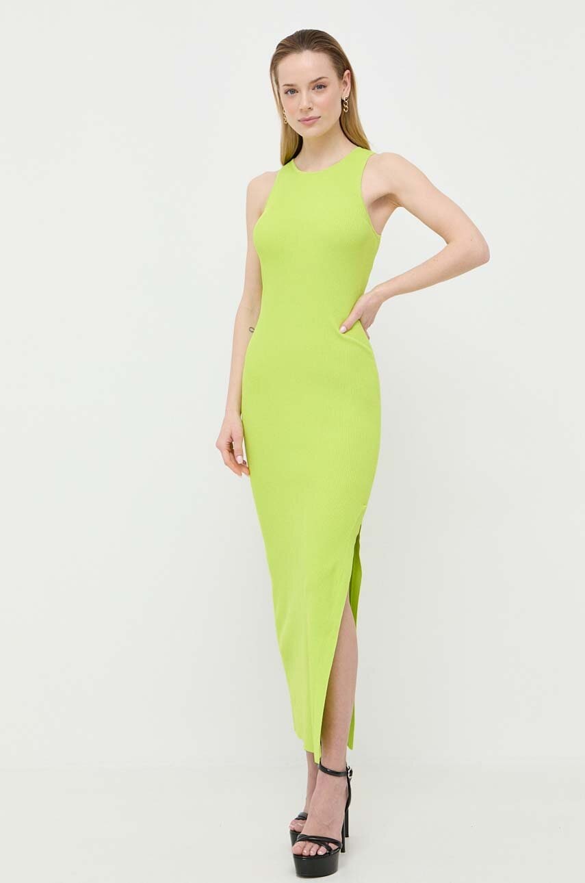 MICHAEL Michael Kors rochie culoarea verde, maxi, mulata