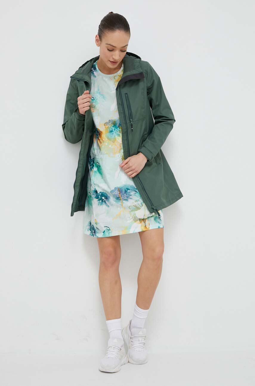 

Платье Helly Hansen цвет зелёный mini прямая