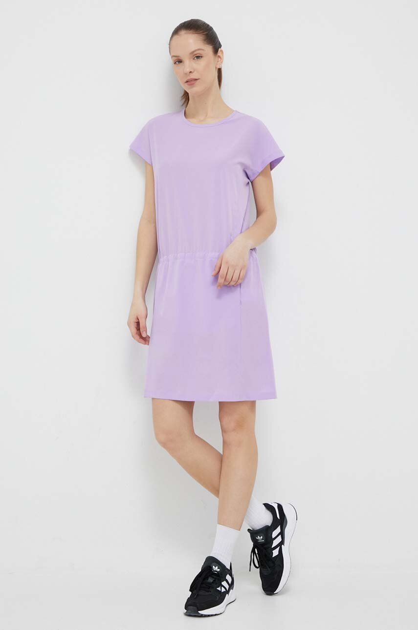 Helly Hansen Rochie Culoarea Violet, Mini, Drept