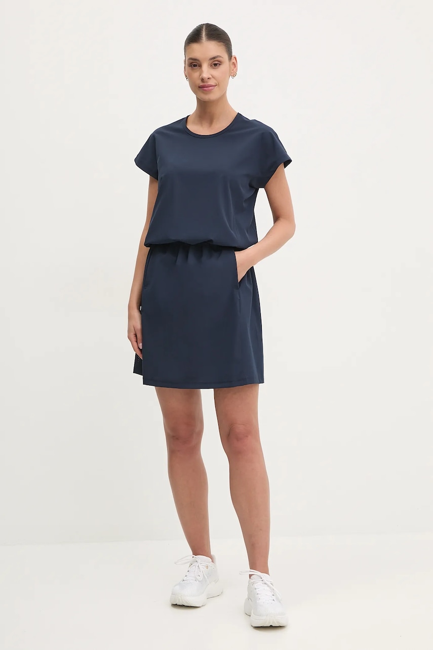 Helly Hansen rochie culoarea bleumarin, mini, dreaptă