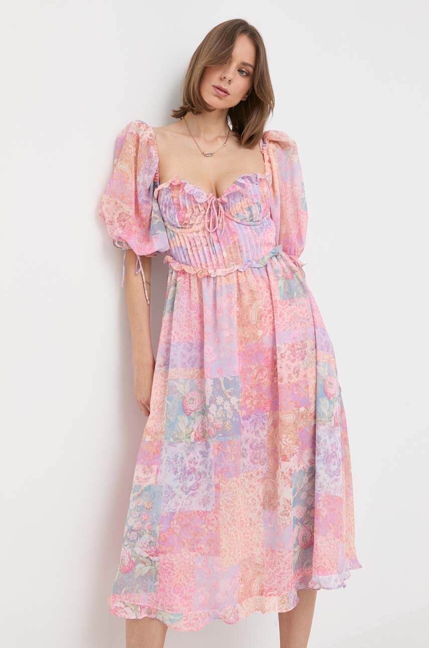 

Платье For Love & Lemons midi расклешённая