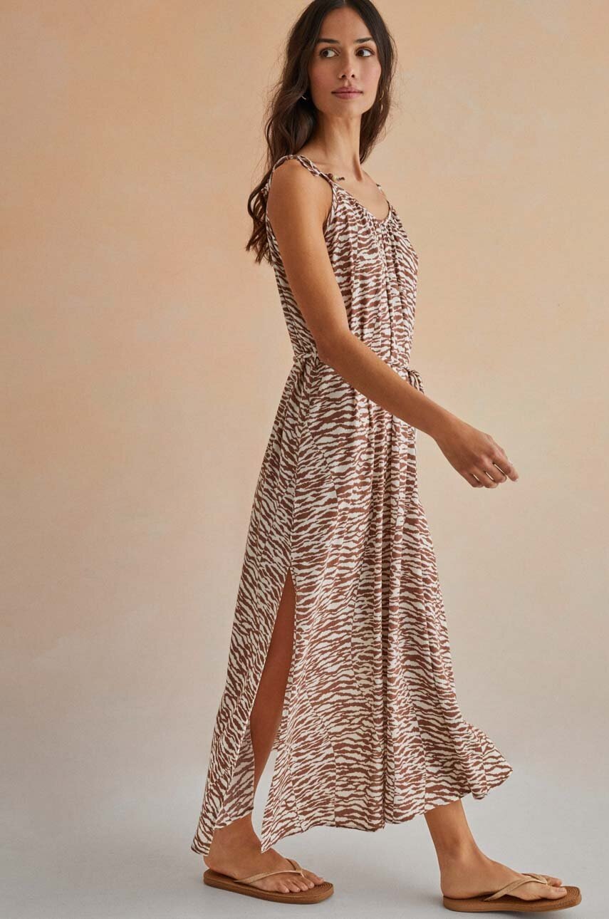 

Рокля women'secret BAMBOO среднодълъг модел с уголемена кройка 5545125, Многоцветен