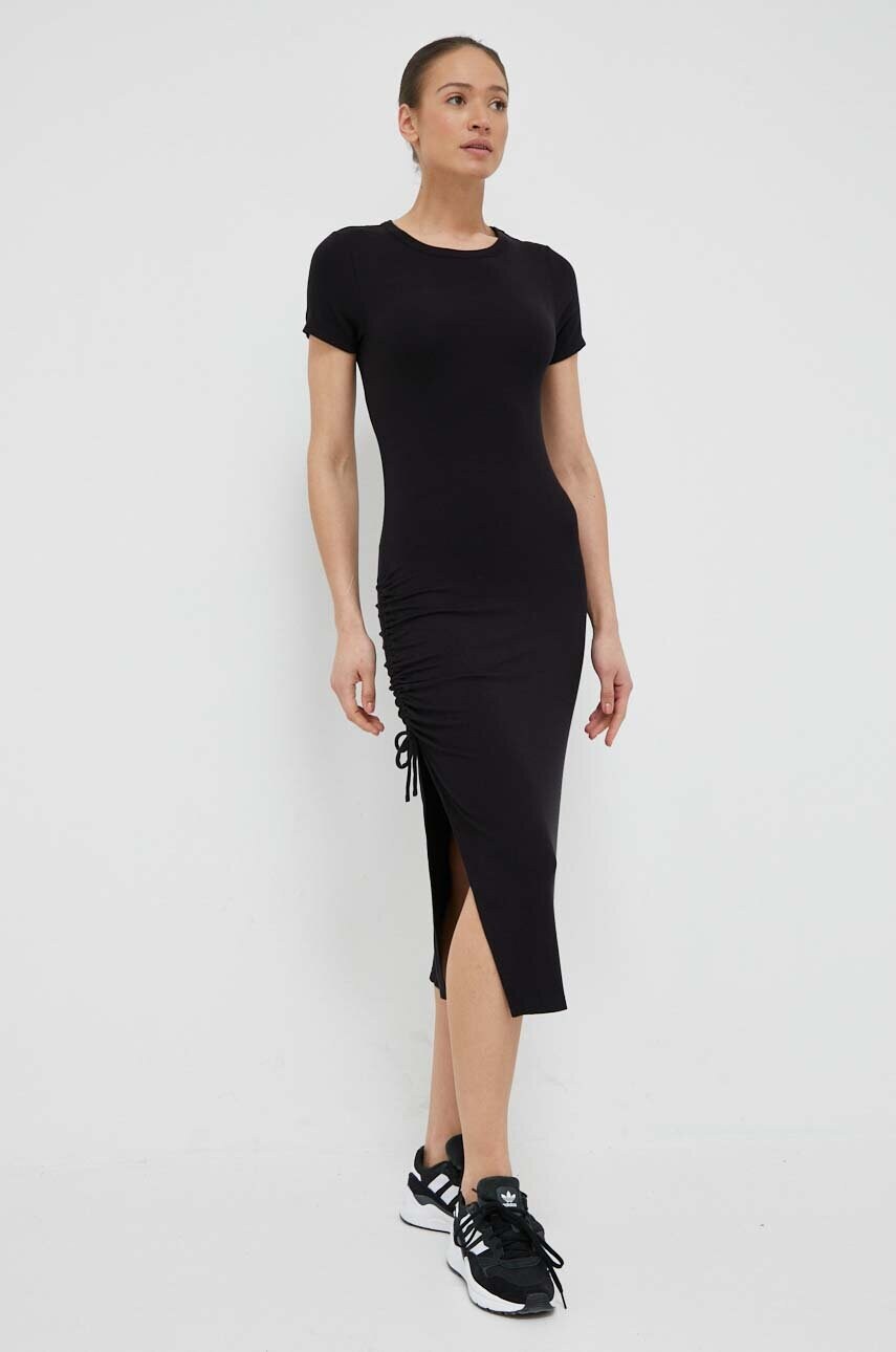 

Платье Dkny цвет чёрный midi облегающая