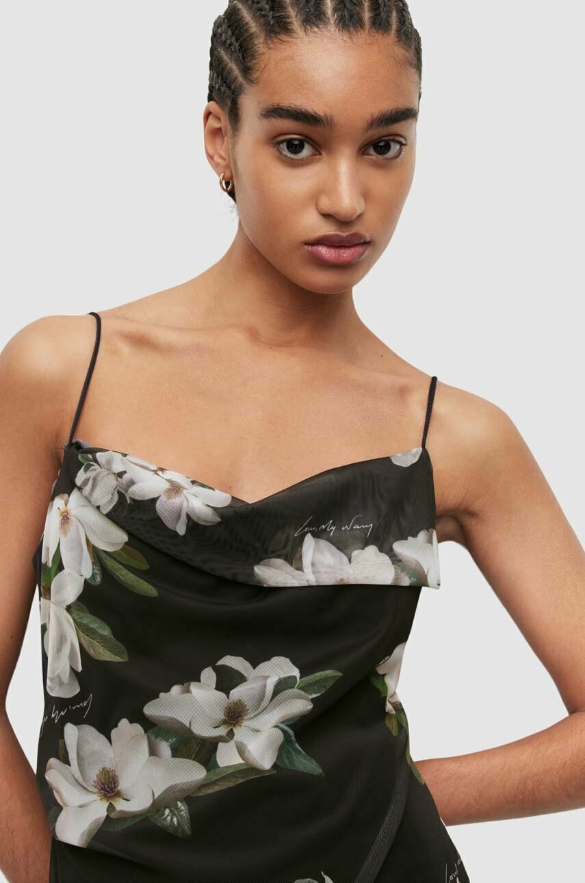 

Сукня AllSaints колір чорний maxi пряма