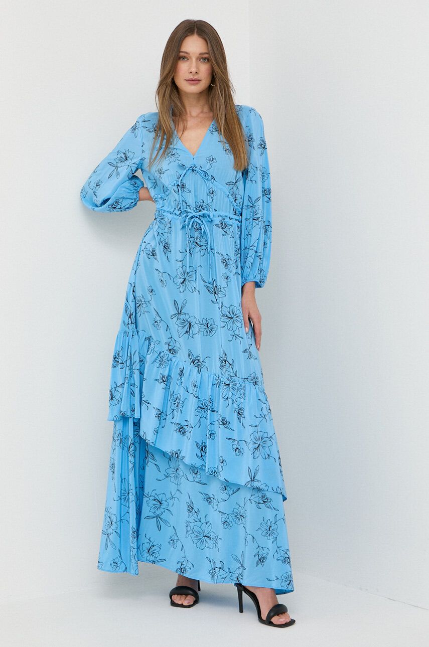 Šaty Ivy Oak maxi - modrá -  100 % Viskóza
