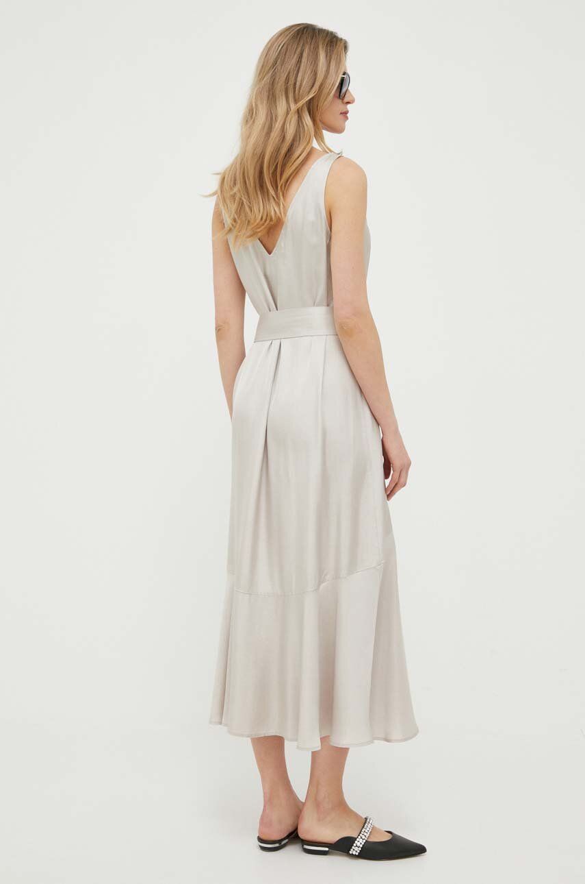 Сукня Ivy Oak колір бежевий midi oversize