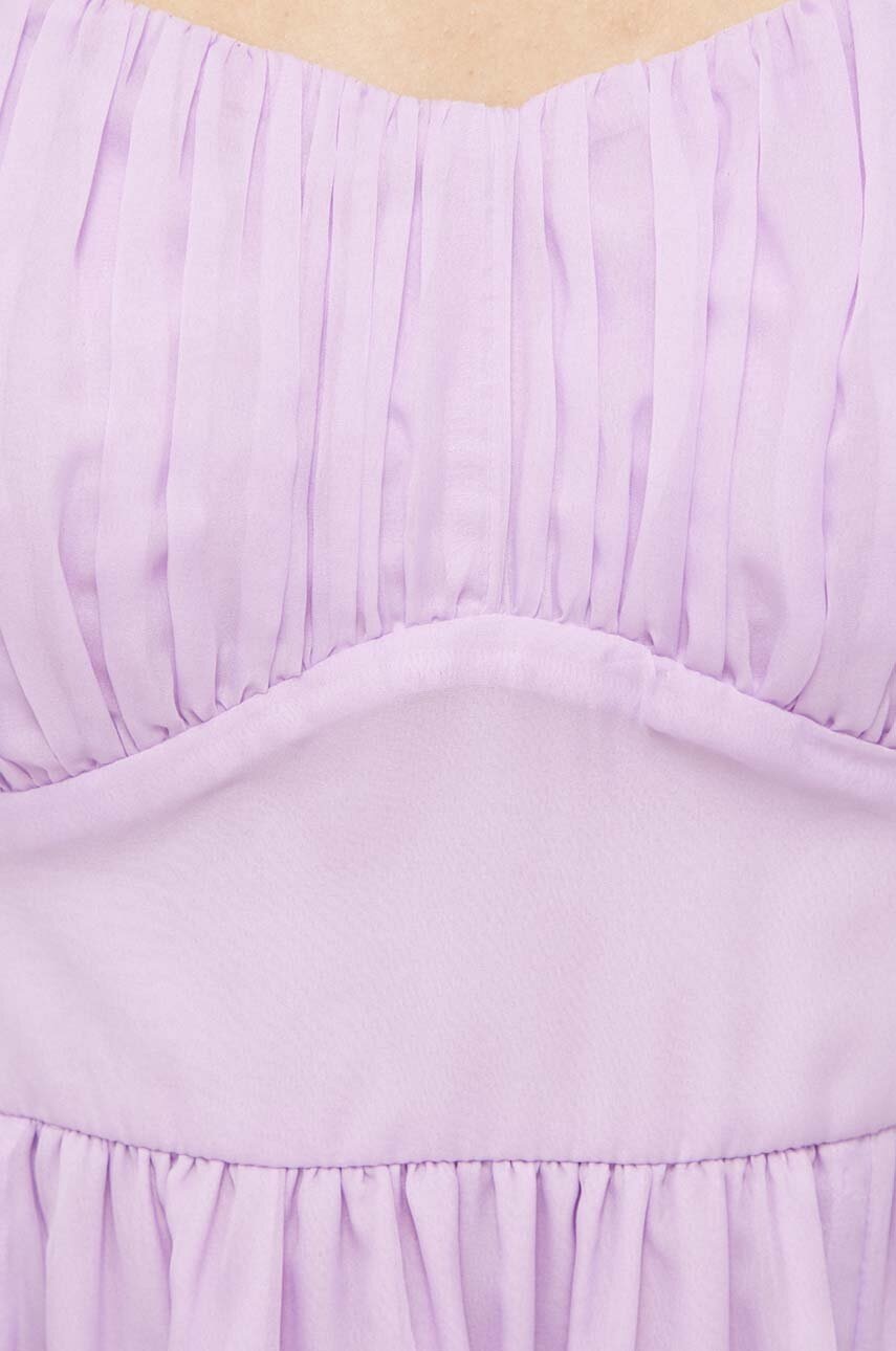 Φόρεμα Abercrombie & Fitch χρώμα: μοβ φωτογραφία