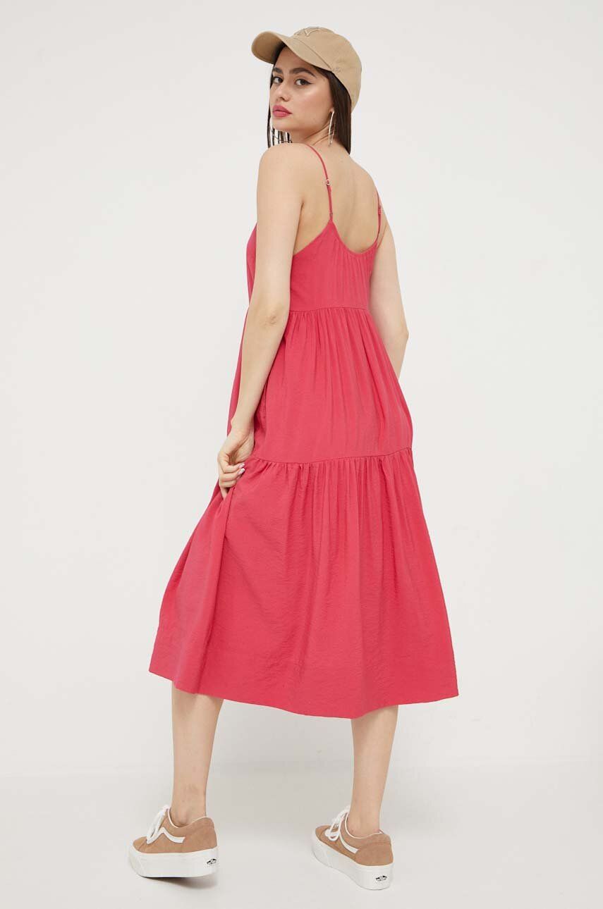 Abercrombie & Fitch rochie culoarea roz, mini, evazati Abercrombie