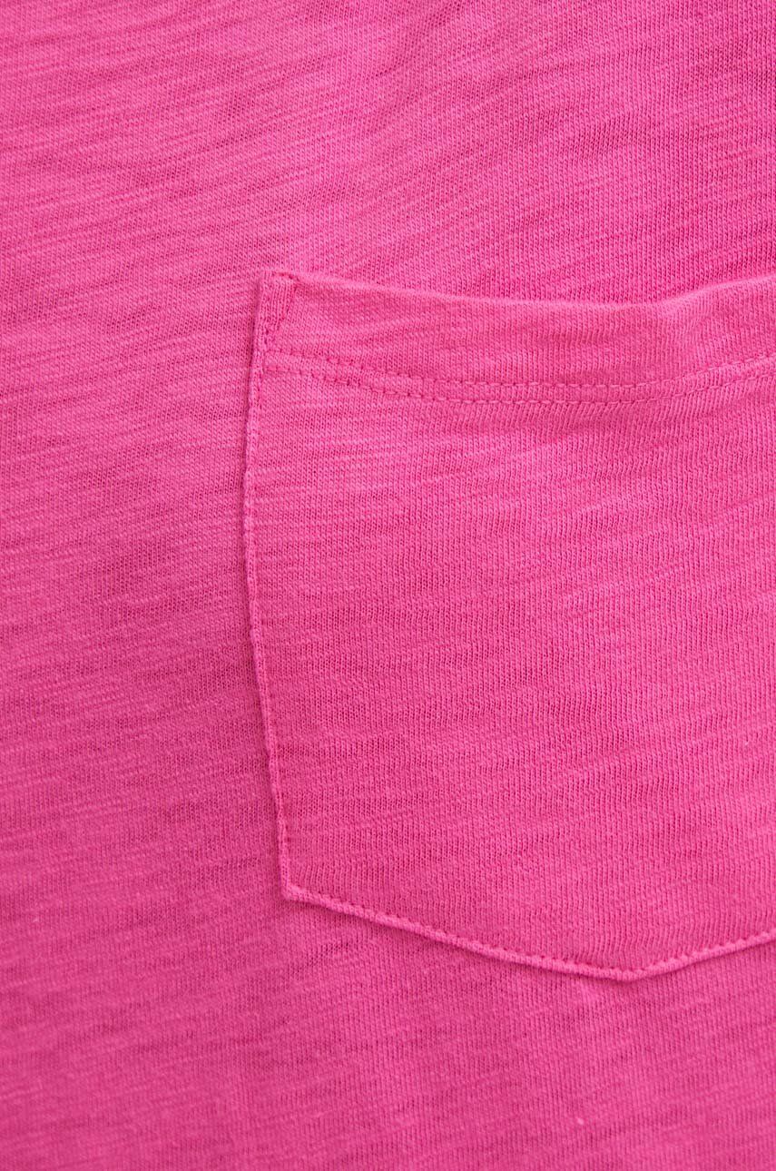 GAP sukienka bawełniana kolor różowy mini prosta