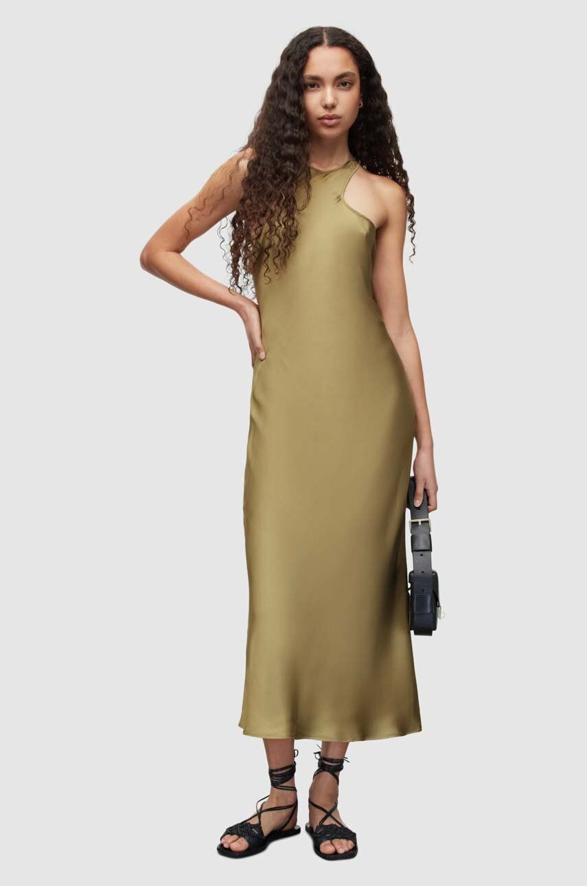 Allsaints Rochie Culoarea Bej, Maxi, Mulata