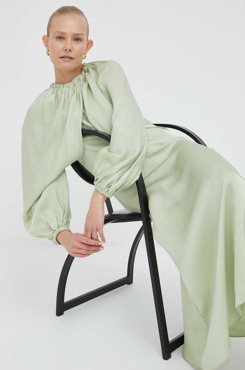 Day Birger Et Mikkelsen Rochie Culoarea Verde, Maxi, Drept