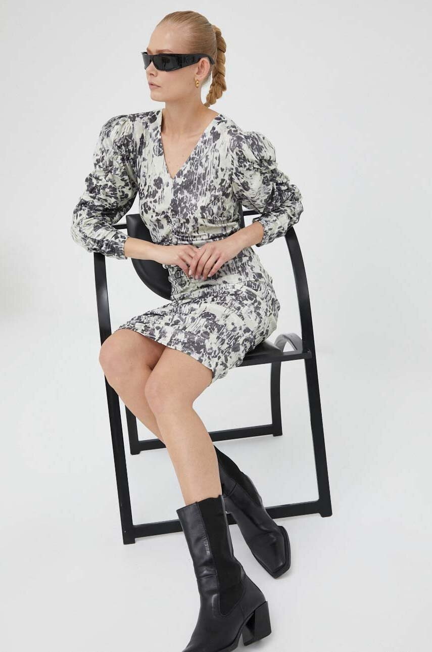 2NDDAY rochie culoarea bej, mini, mulată